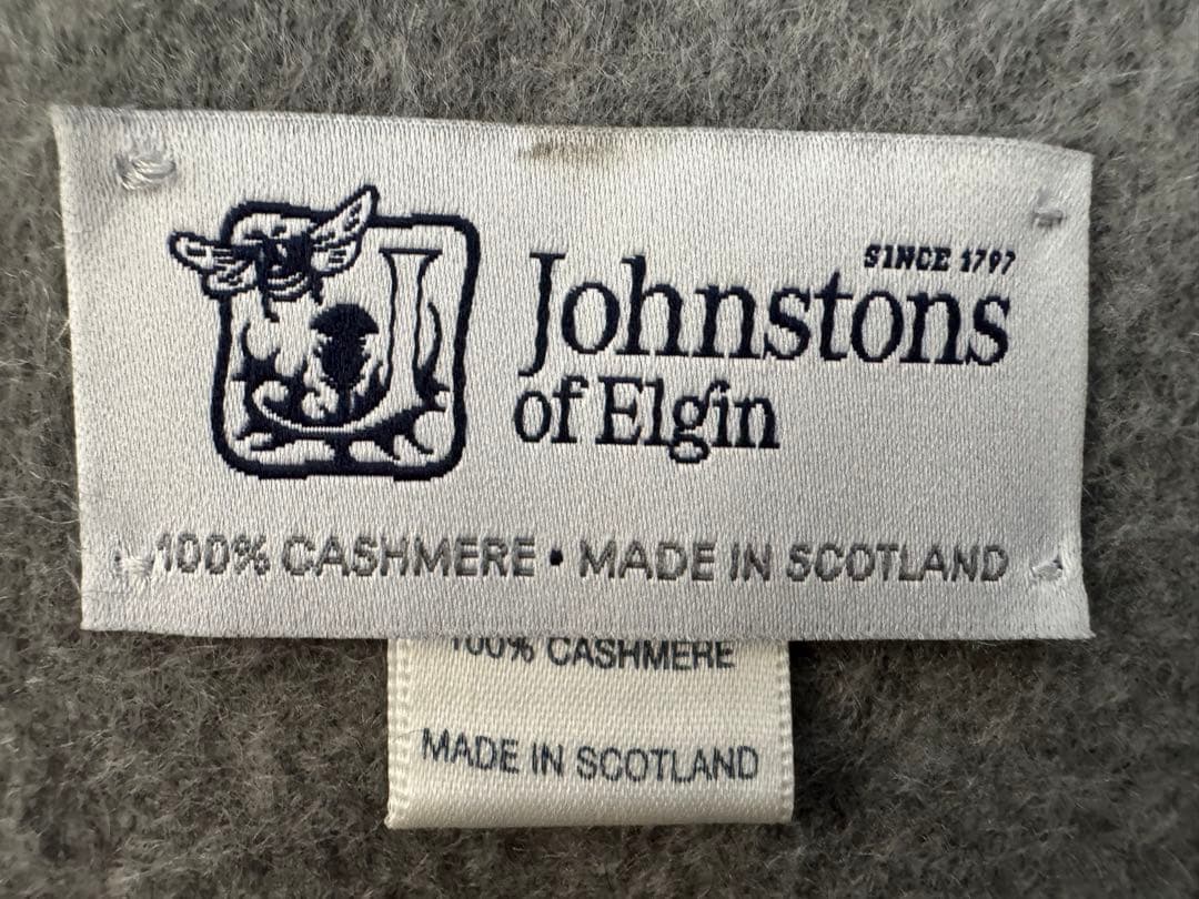 未使用　JOHNSTONS OF ELGIN カシミヤ ストール