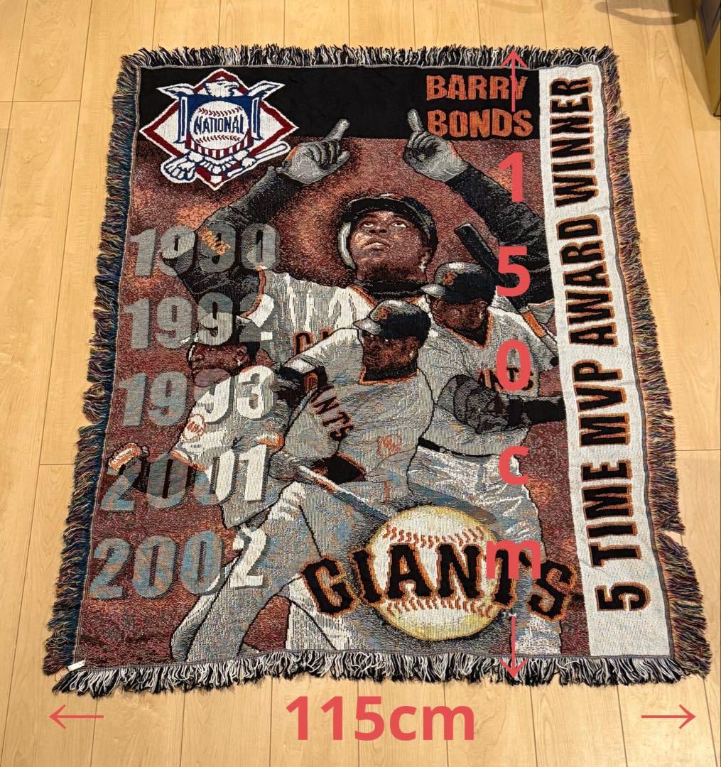 vintage ブランケット USA製　バリー・ボンズ【MLB】
