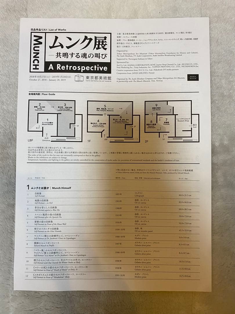 ムンク展　画集　その他セット