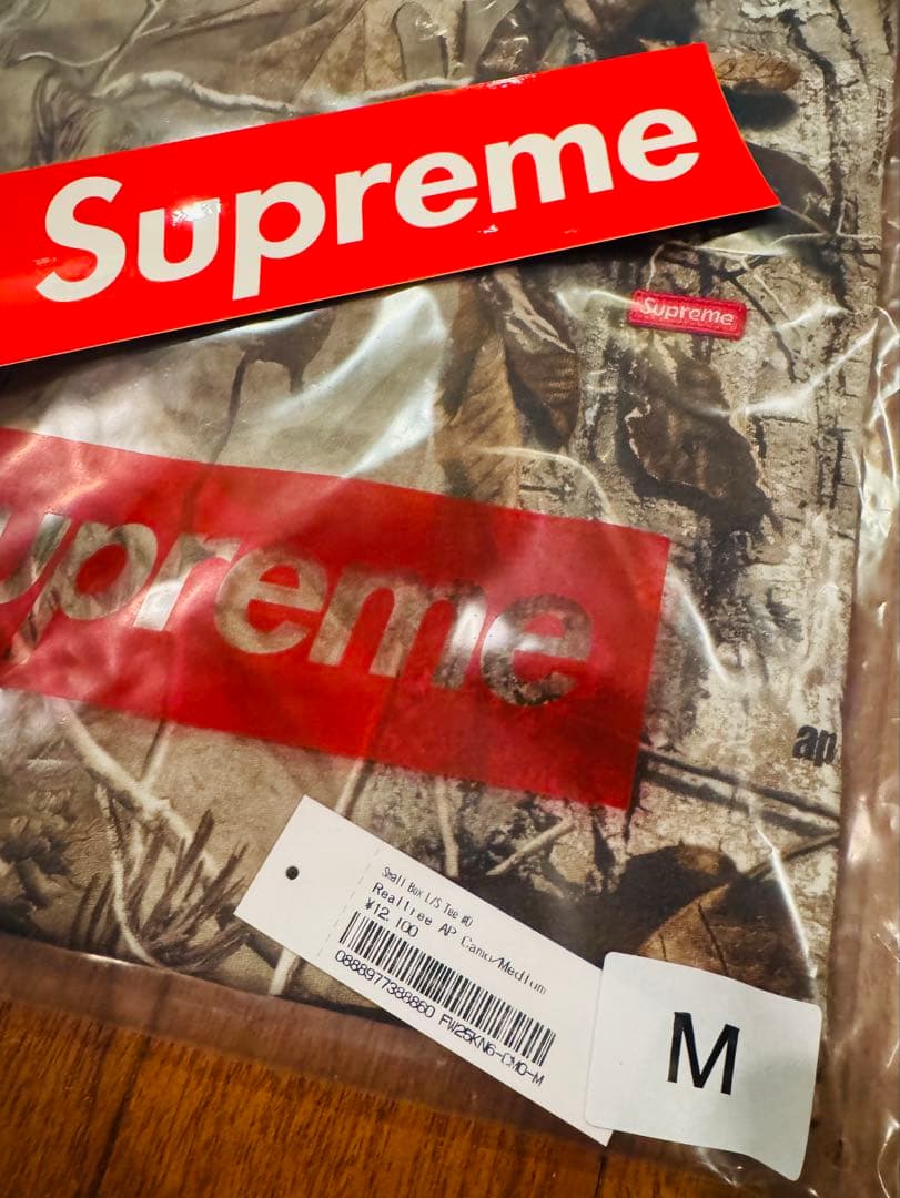 Supreme Small Box L/S Tee リアルツリー カモ ロンT