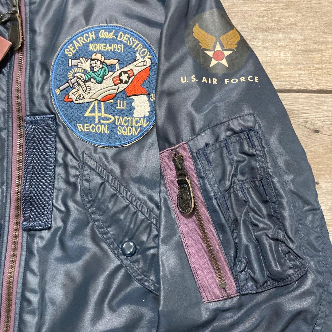 00'未使用 旧REAL McCOYS L-2AフライトJKT AFブルー38