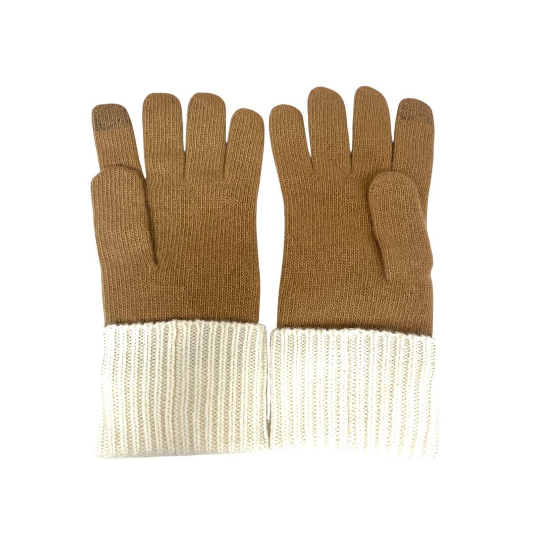 未使用に近い【ルイヴィトン】グローブ LVヘッドライン ウール100％ 8248