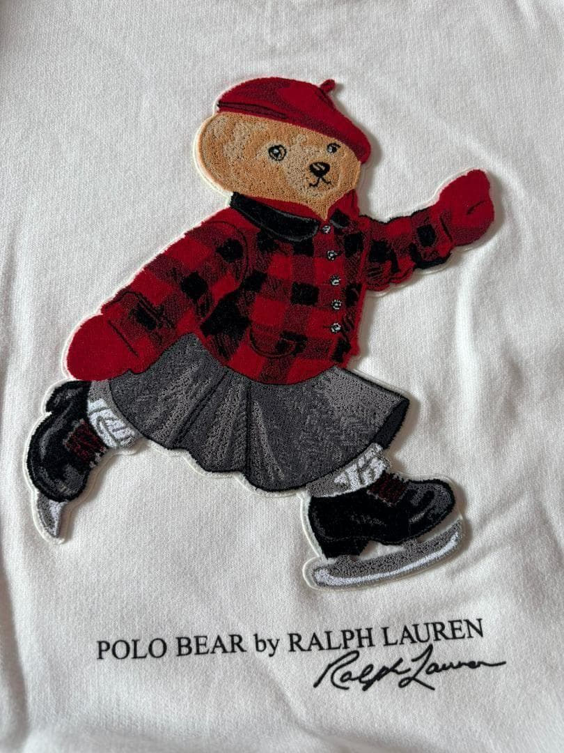 残り2枚日本未入荷ガールズL150新作新品ラルフローレンポロベアトレーナー