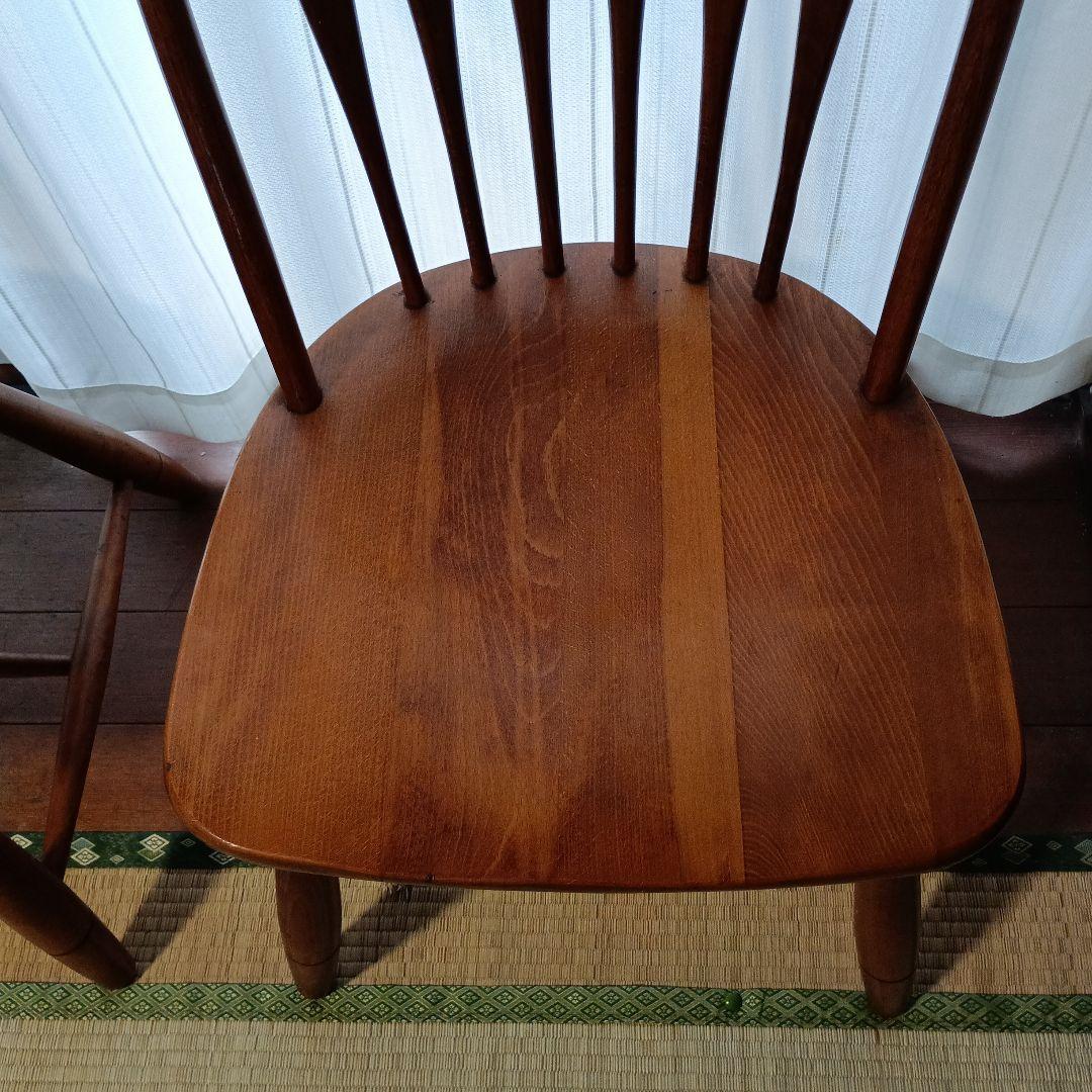 柏木工（KASHIWA） ヴィンテージ　ウィンザーチェア4脚