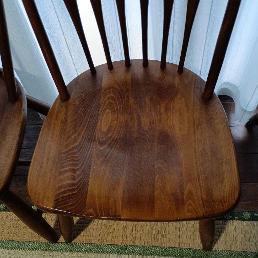 柏木工（KASHIWA） ヴィンテージ　ウィンザーチェア4脚