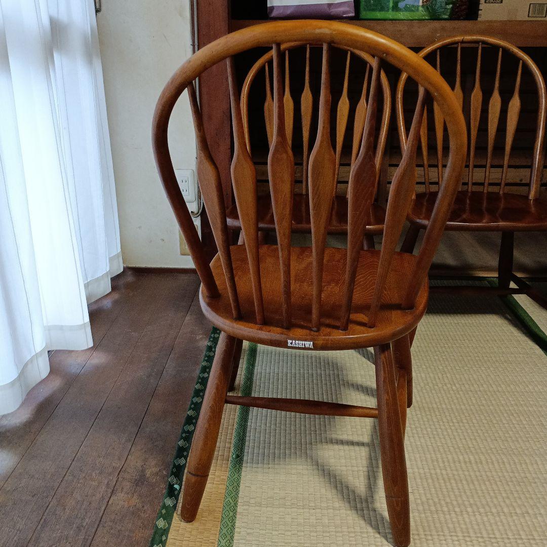 柏木工（KASHIWA） ヴィンテージ　ウィンザーチェア4脚