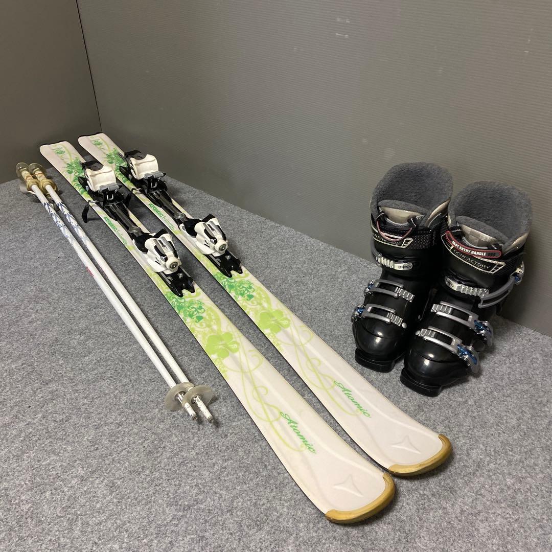 ★メンテナンス済　大人スキーセット　板141cm ブーツ24~24.5cm