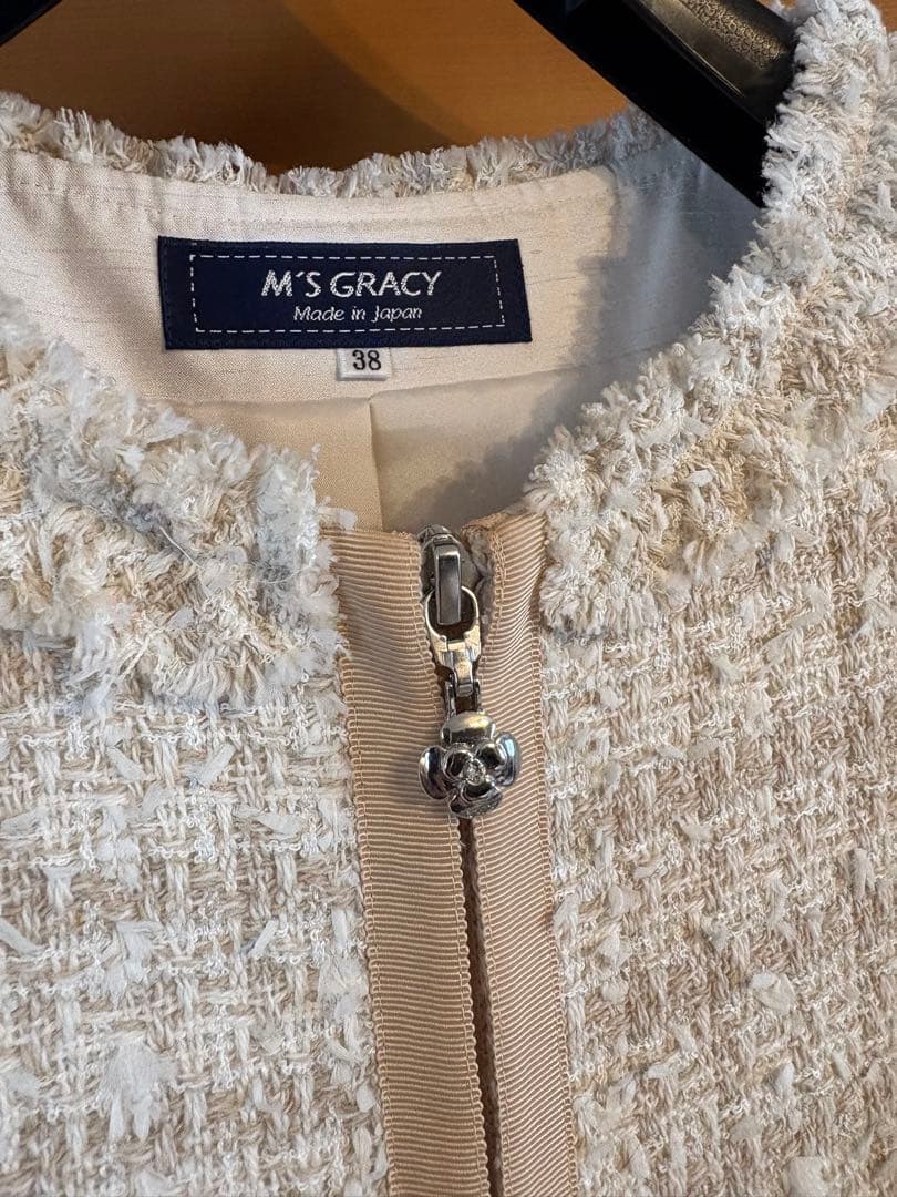 エムズグレイシー♡ツィードワンピースジレ38