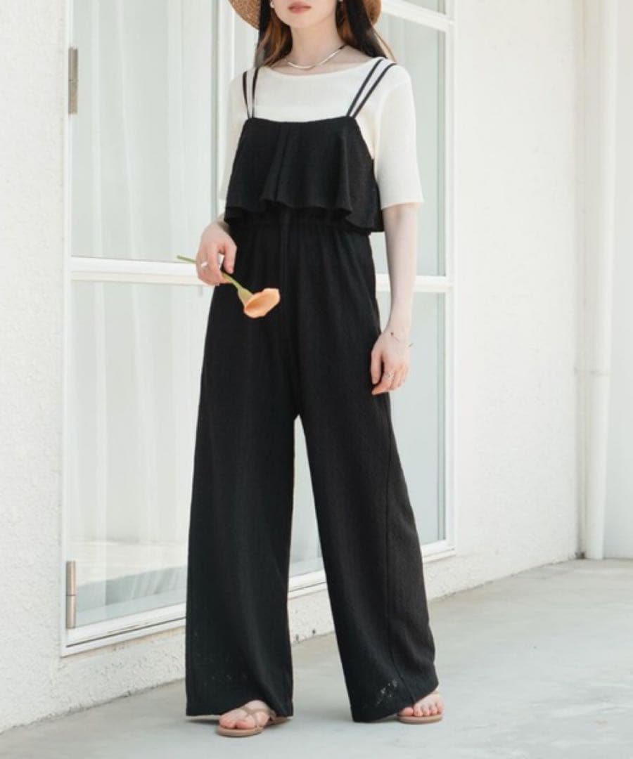 hinari 総レースキャミロンパース