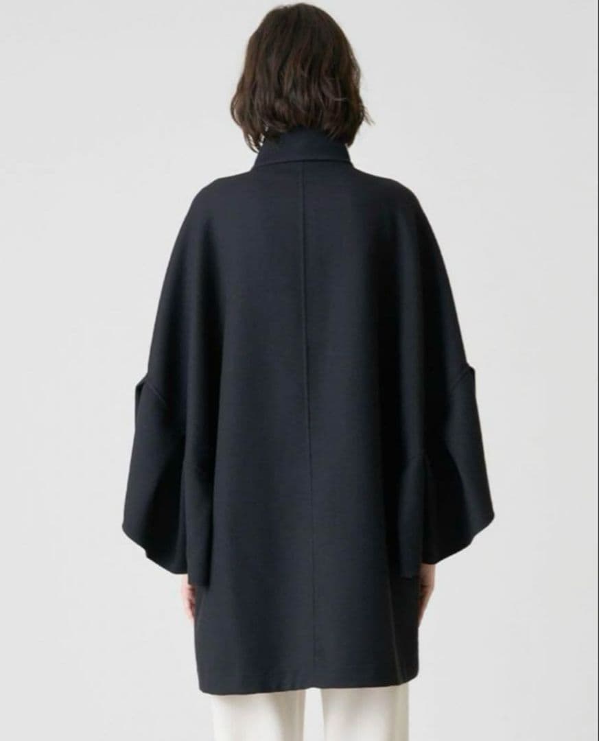 美品✨ANAYI 22AW カルゼリバーケープコート　ポンチョ ブラック 38