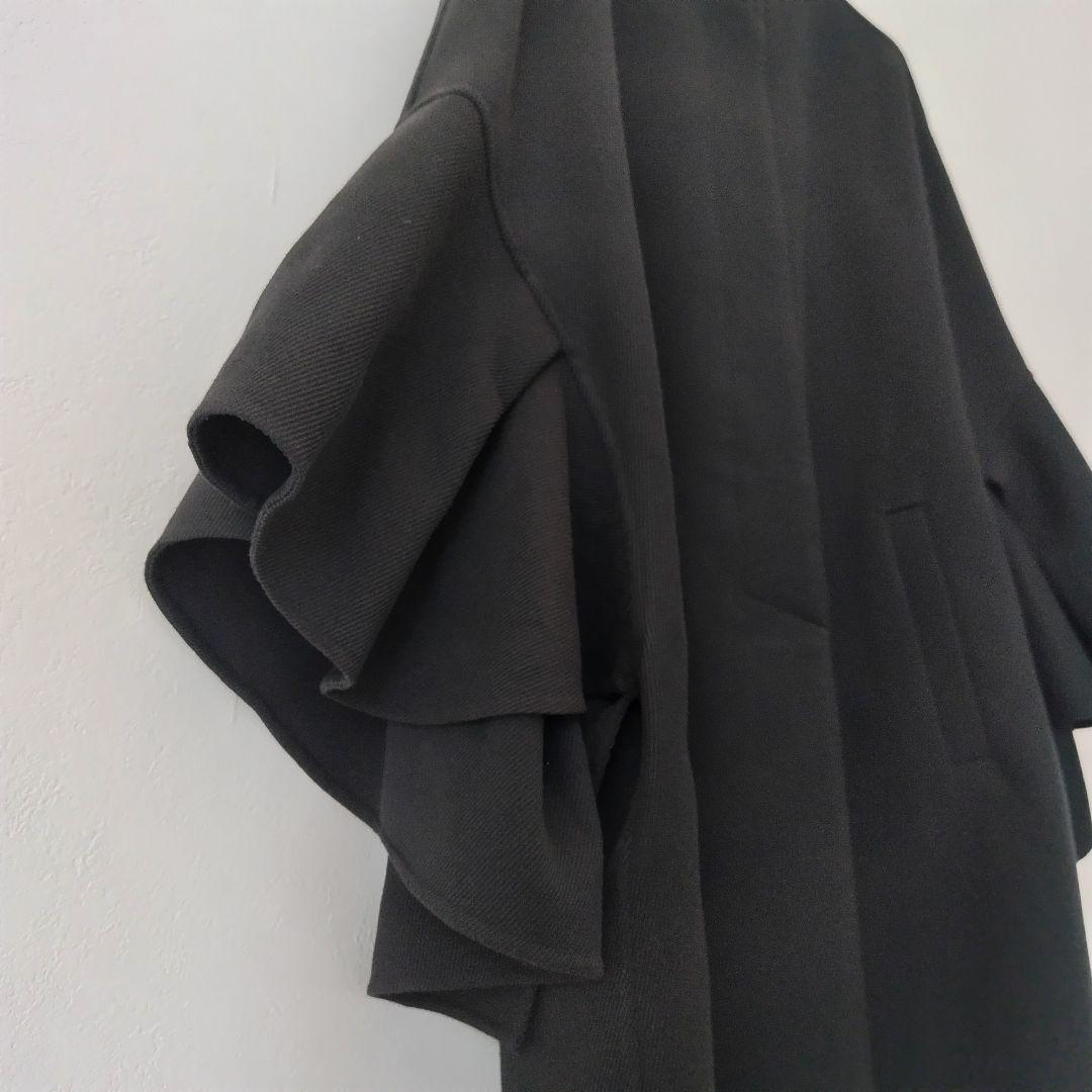 美品✨ANAYI 22AW カルゼリバーケープコート　ポンチョ ブラック 38