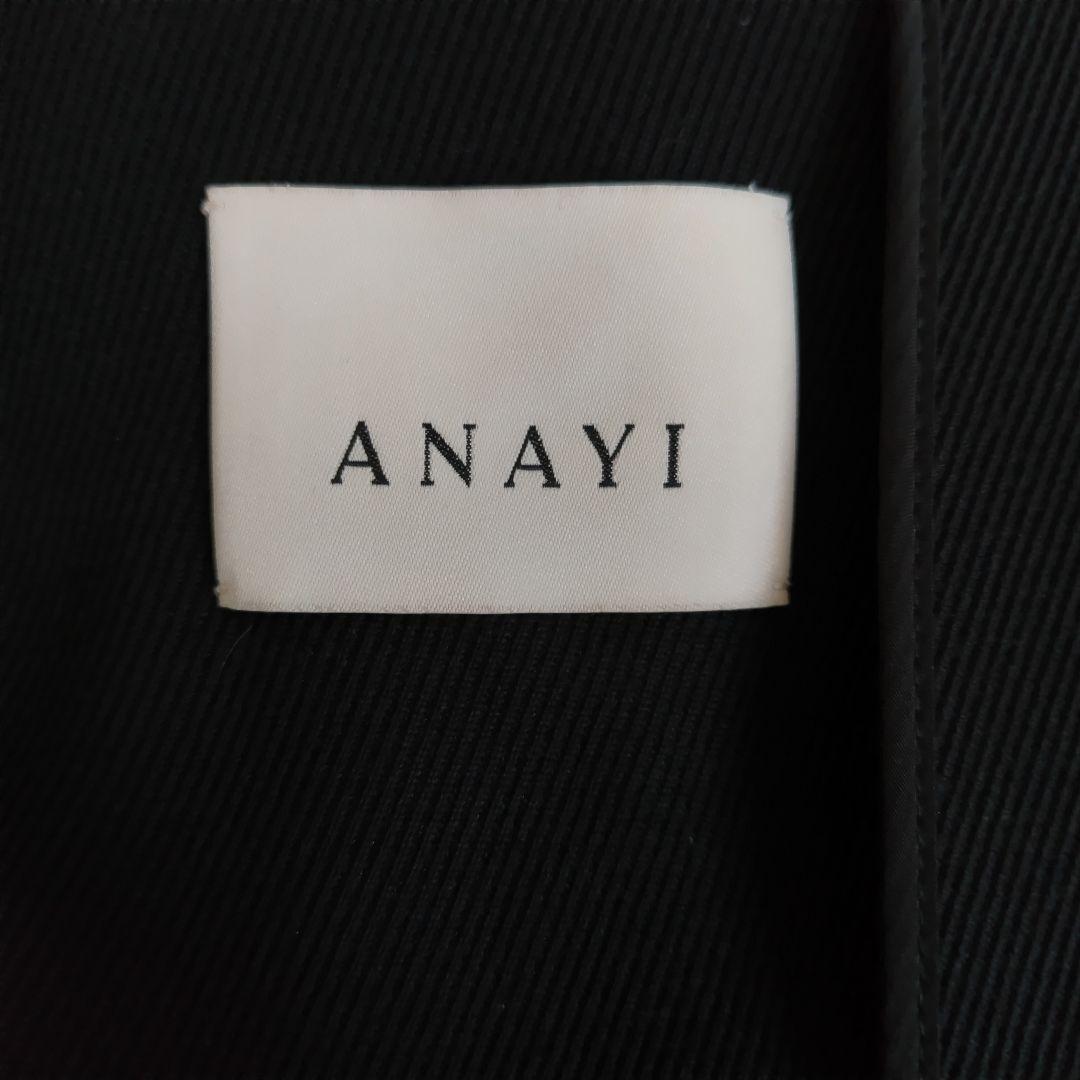 美品✨ANAYI 22AW カルゼリバーケープコート　ポンチョ ブラック 38