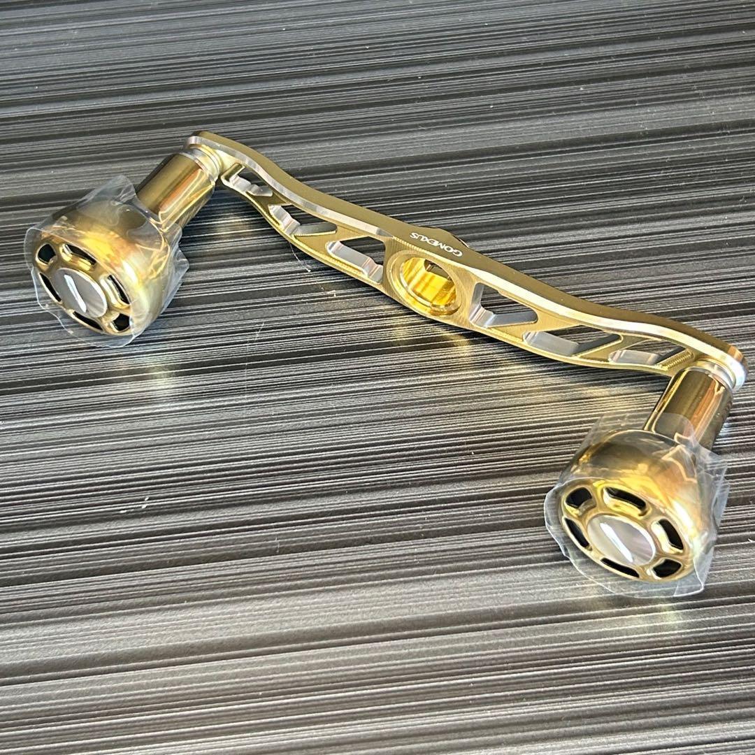 ゴメクサス/シマノ/7×4/120mm/ゴールド&シルバー　チタンノブ