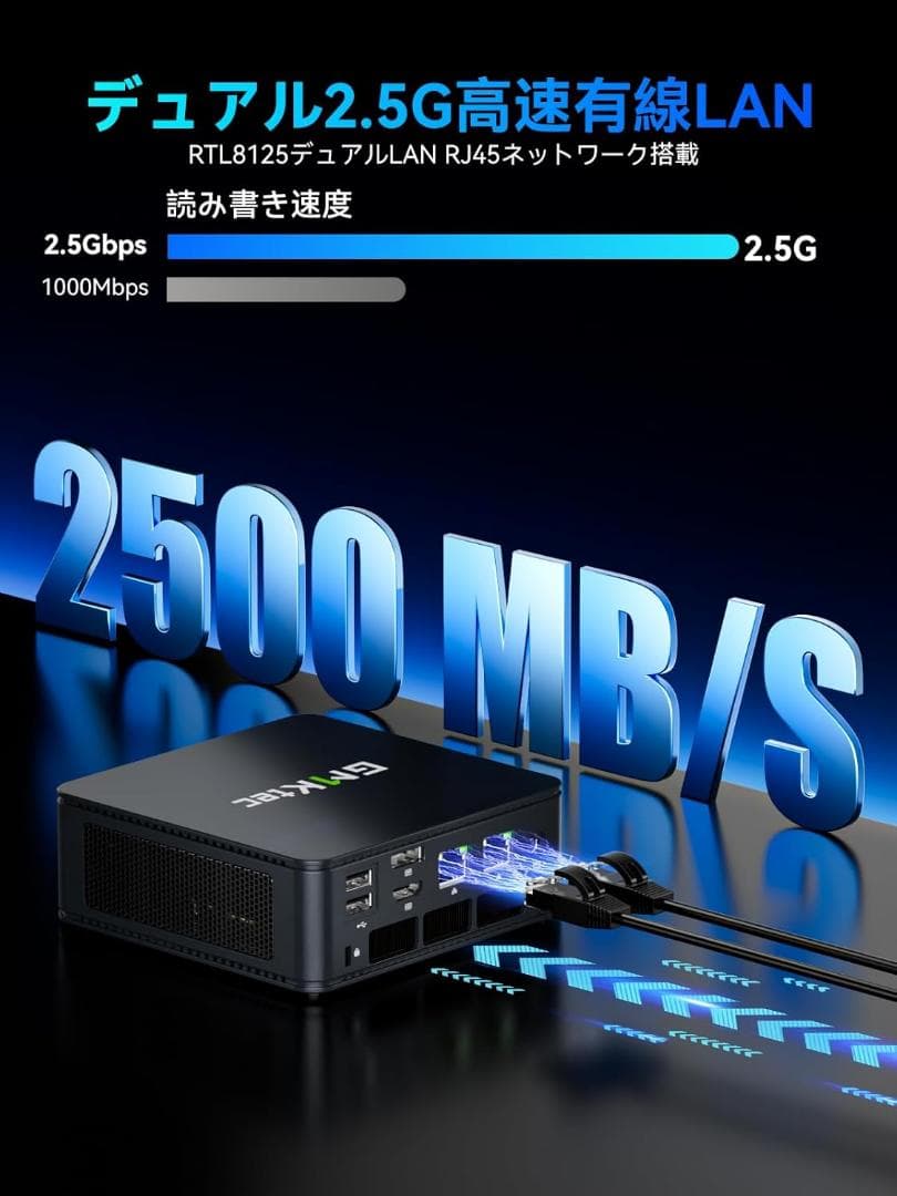 GMKtec M5 Ultra ミニPC 16GB RAM+512GB SSD