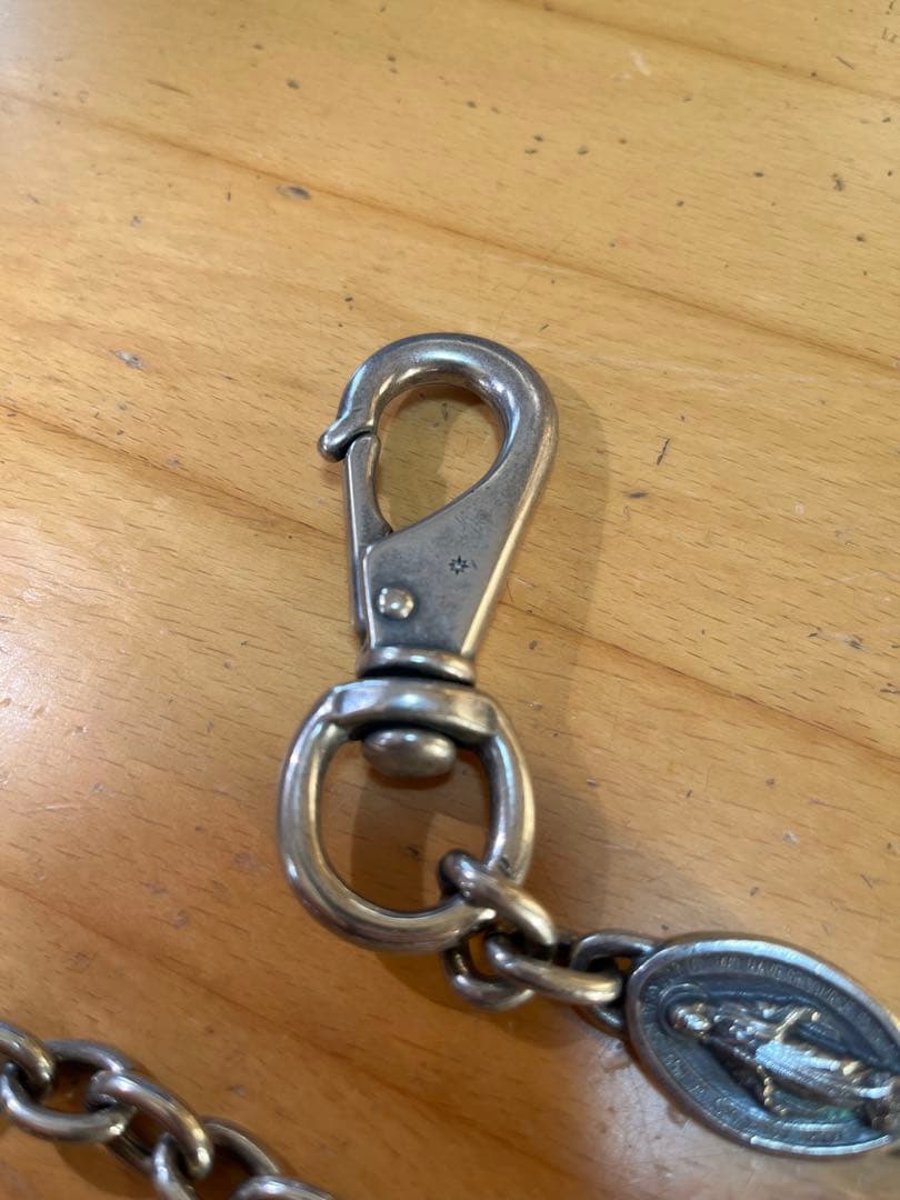 amp japan マリア&ダイヤモンド ウォレットチェーン シルバーコート