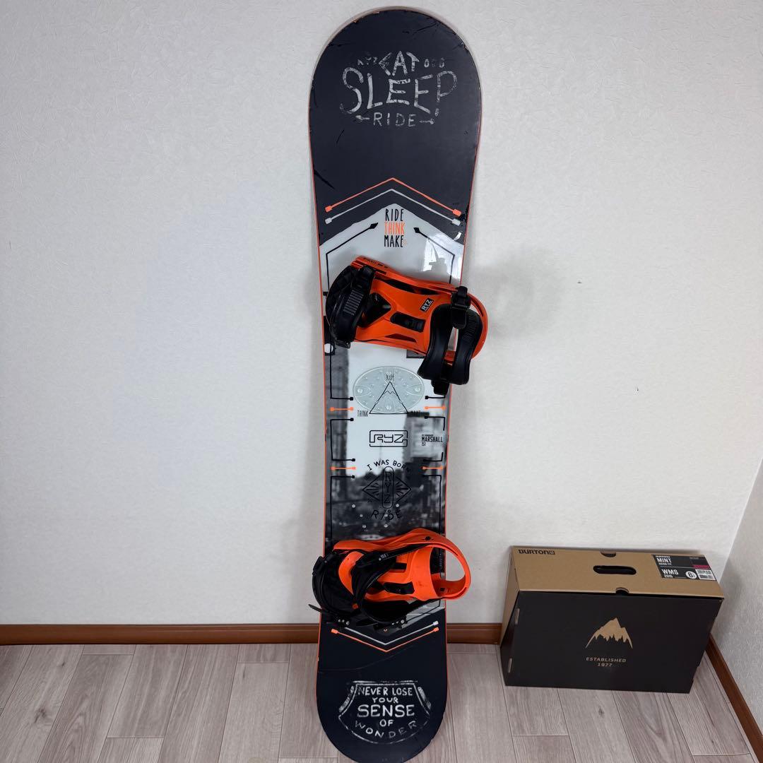 RIDE RYZ 151cm スノーボードセット