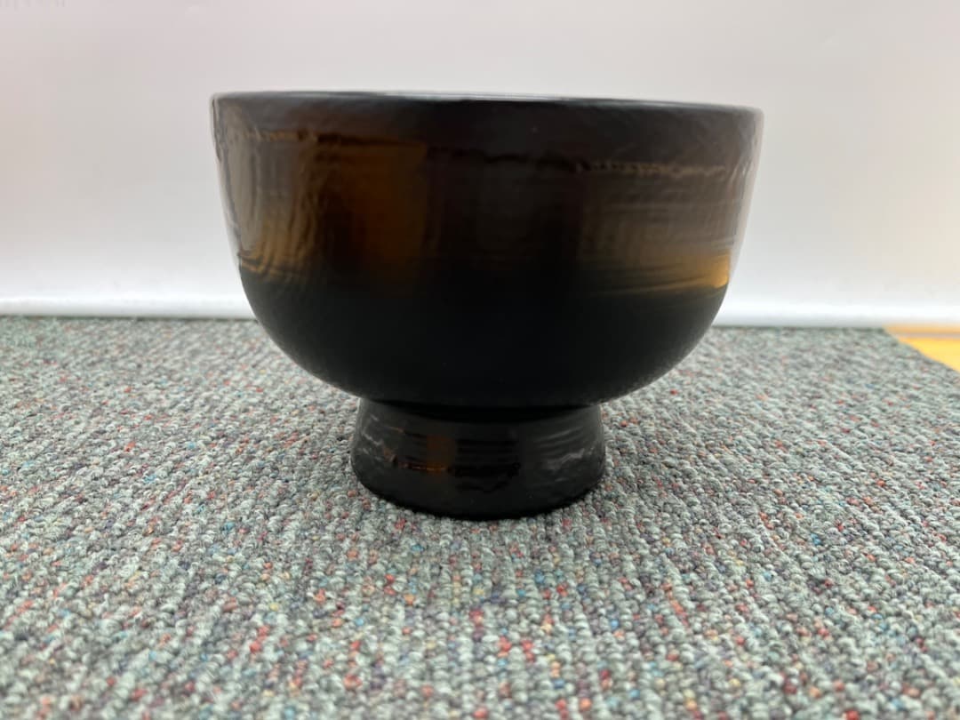 根来塗　大椀　辻雅史作　雑煮椀　お椀　盌　漆器　茶道具　箱付き　f724