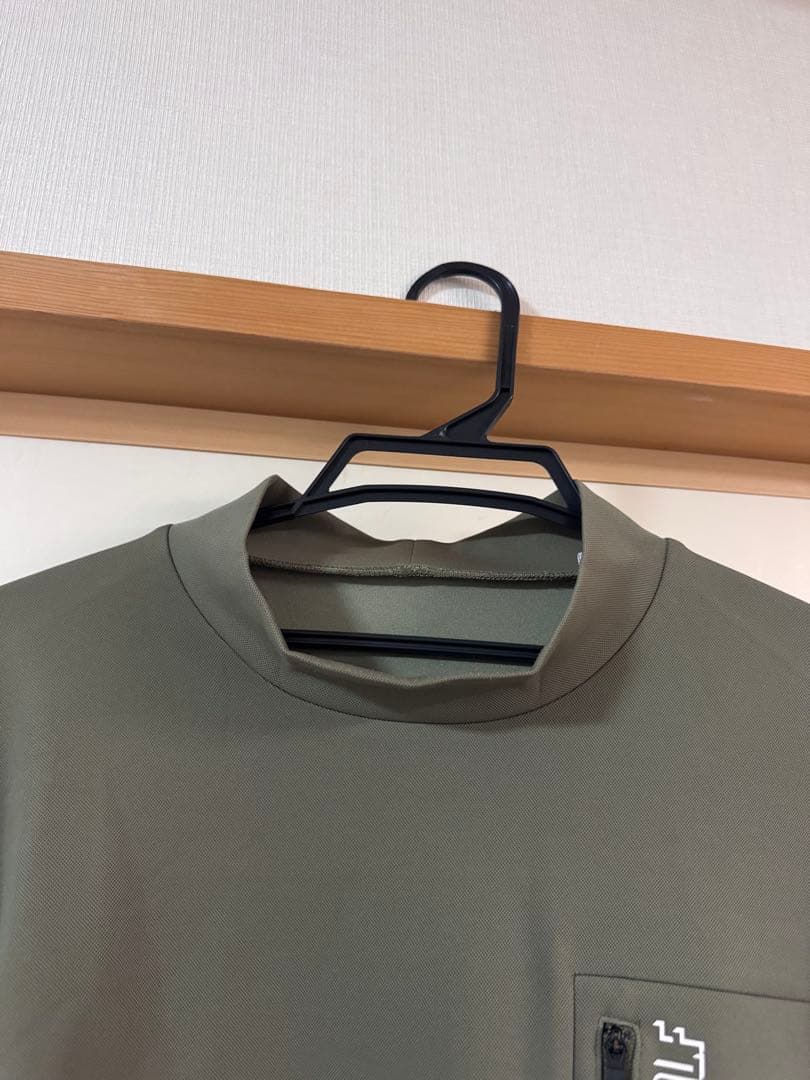 ビームスゴルフ　ポケット付き 鹿の子ダンボール モックネックシャツ