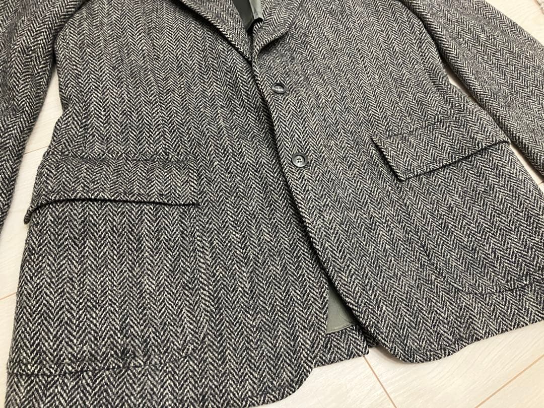 60-70s USA Harris Tweed ヘリンボーン ツイードジャケット
