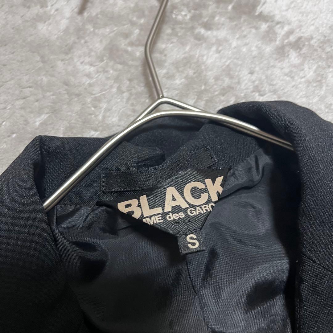 美品　ブラック コムデギャルソン　ポリ縮絨　ジャケット