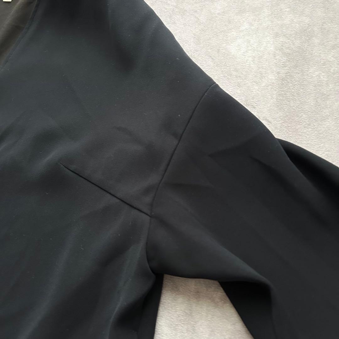 エンフォルド ダブルサテンロングチュニック ダークネイビー 36 2020AW