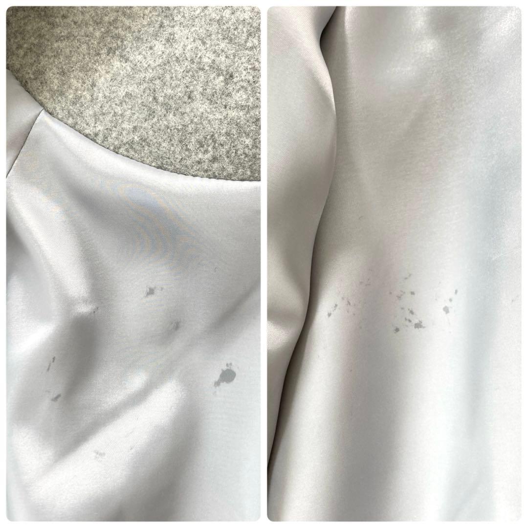 【大きいサイズ】ローズティアラ　ポンチョコート　チャコール　46サイズ　完売