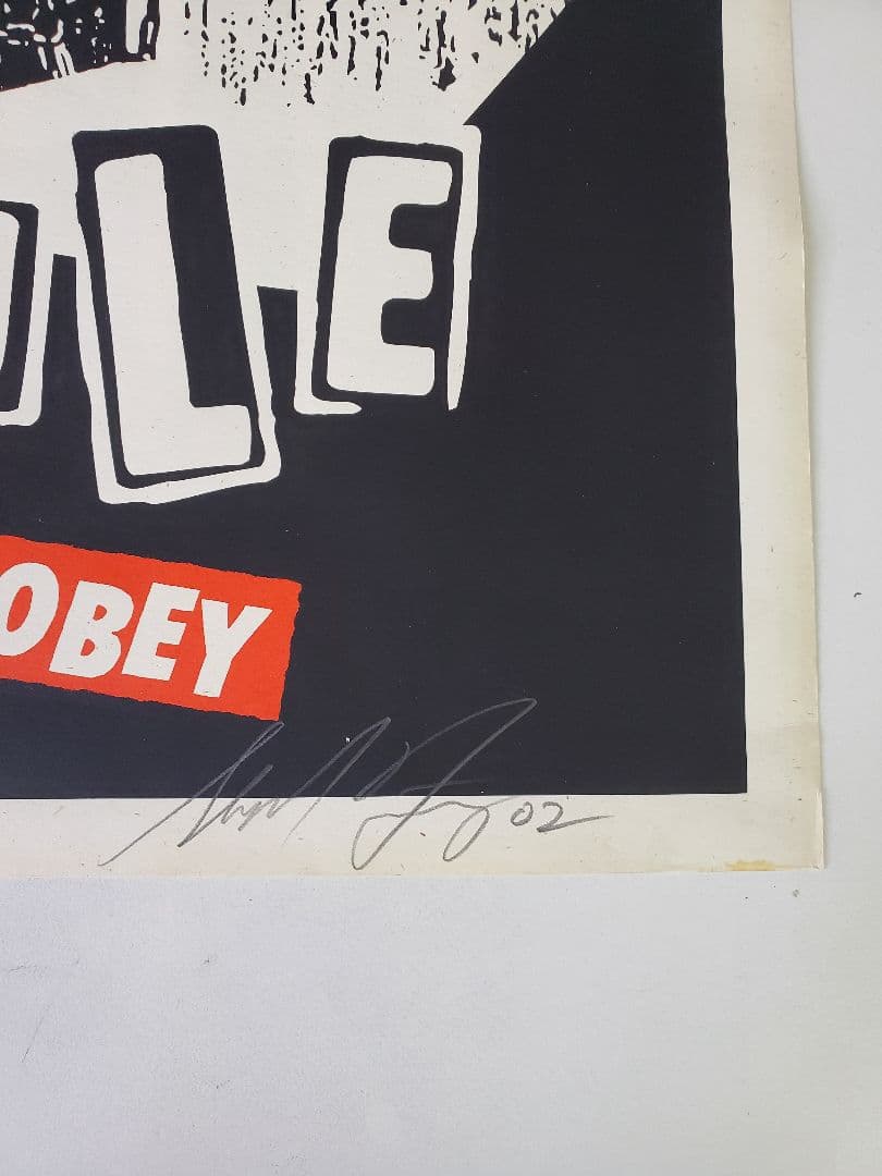 OBEY ロックンロールスウィンドル シルクスクリーン　シグネチャー