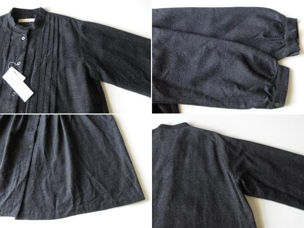 新品 コットンハウスアヤ ウールコットン タック ワンピース ゆったり 日本製