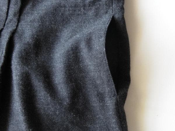 新品 コットンハウスアヤ ウールコットン タック ワンピース ゆったり 日本製