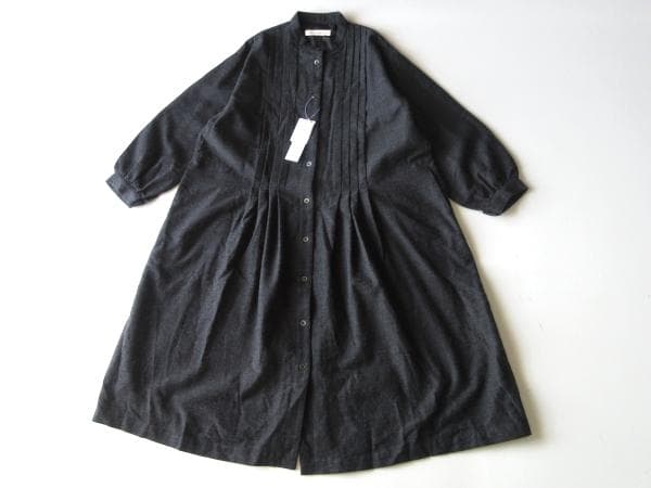 新品 コットンハウスアヤ ウールコットン タック ワンピース ゆったり 日本製