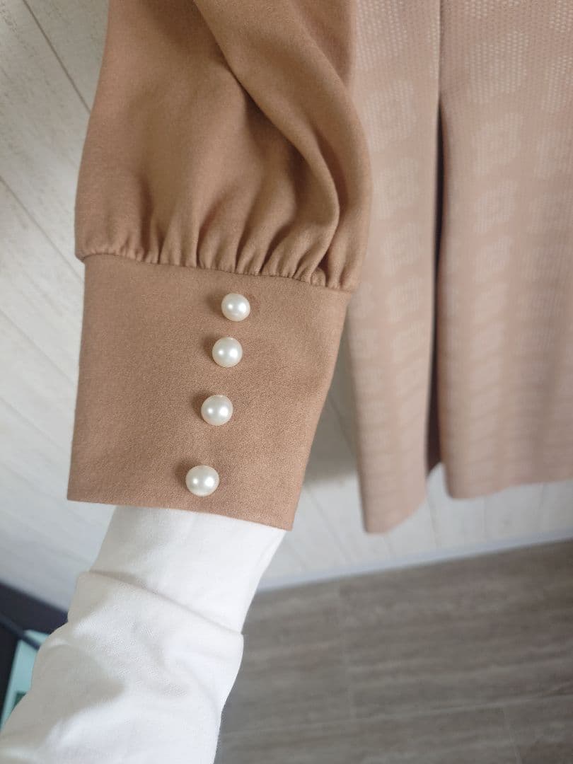 【美品】エムズグレイシー長袖 ワンピース40