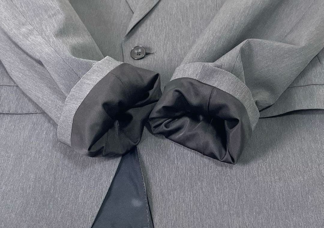 スーツセレクト　メンズ　4S スーツ　セットアップ　グレー　AB7 パンツ2本