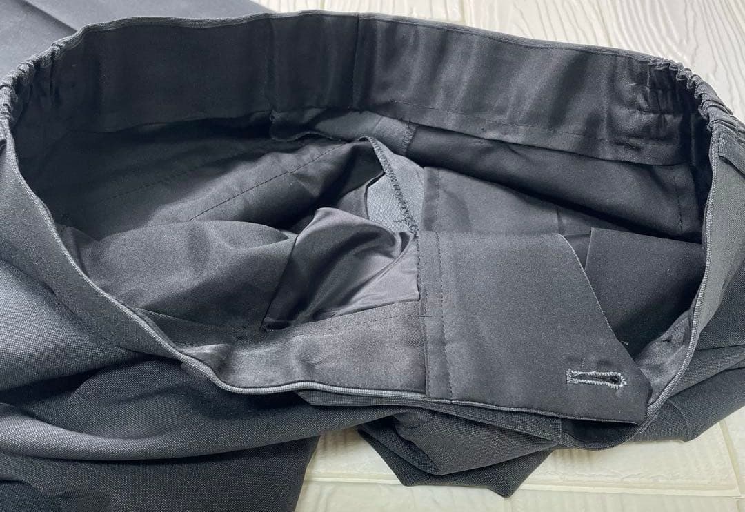 スーツセレクト　メンズ　4S スーツ　セットアップ　グレー　AB7 パンツ2本