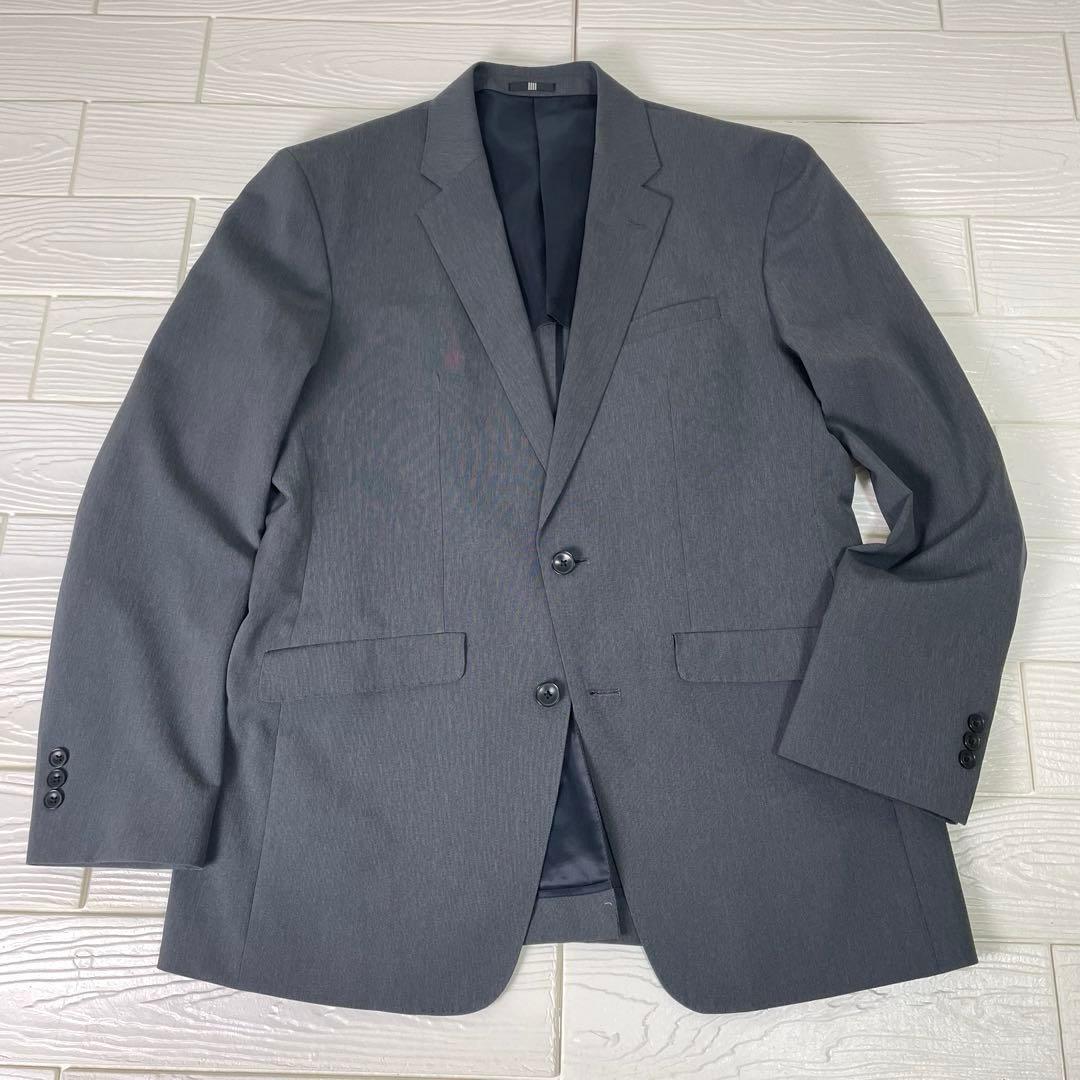 スーツセレクト　メンズ　4S スーツ　セットアップ　グレー　AB7 パンツ2本