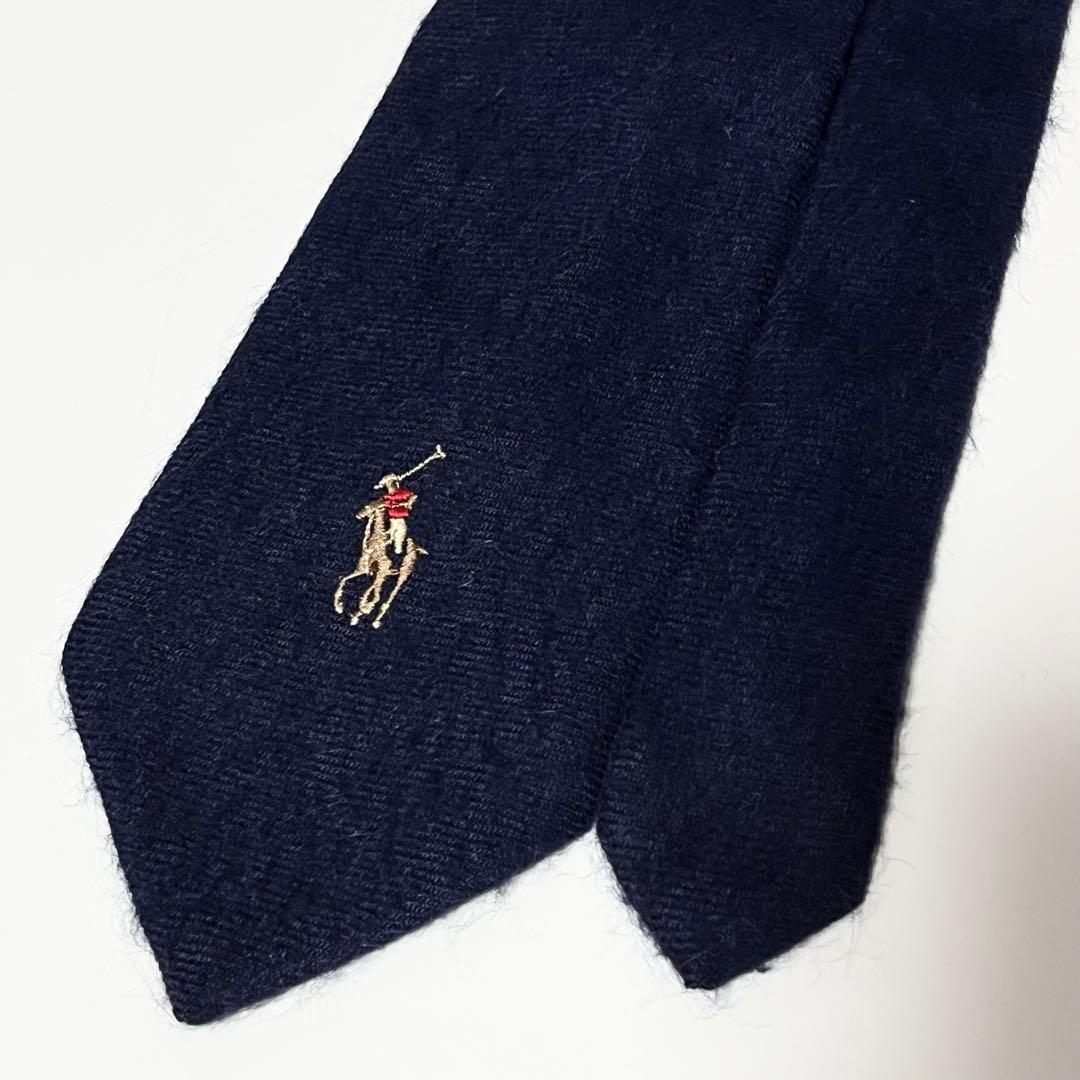 2979 ポロバイラルフローレン ネクタイ 無地 ソリッド ワンポイント ロゴ