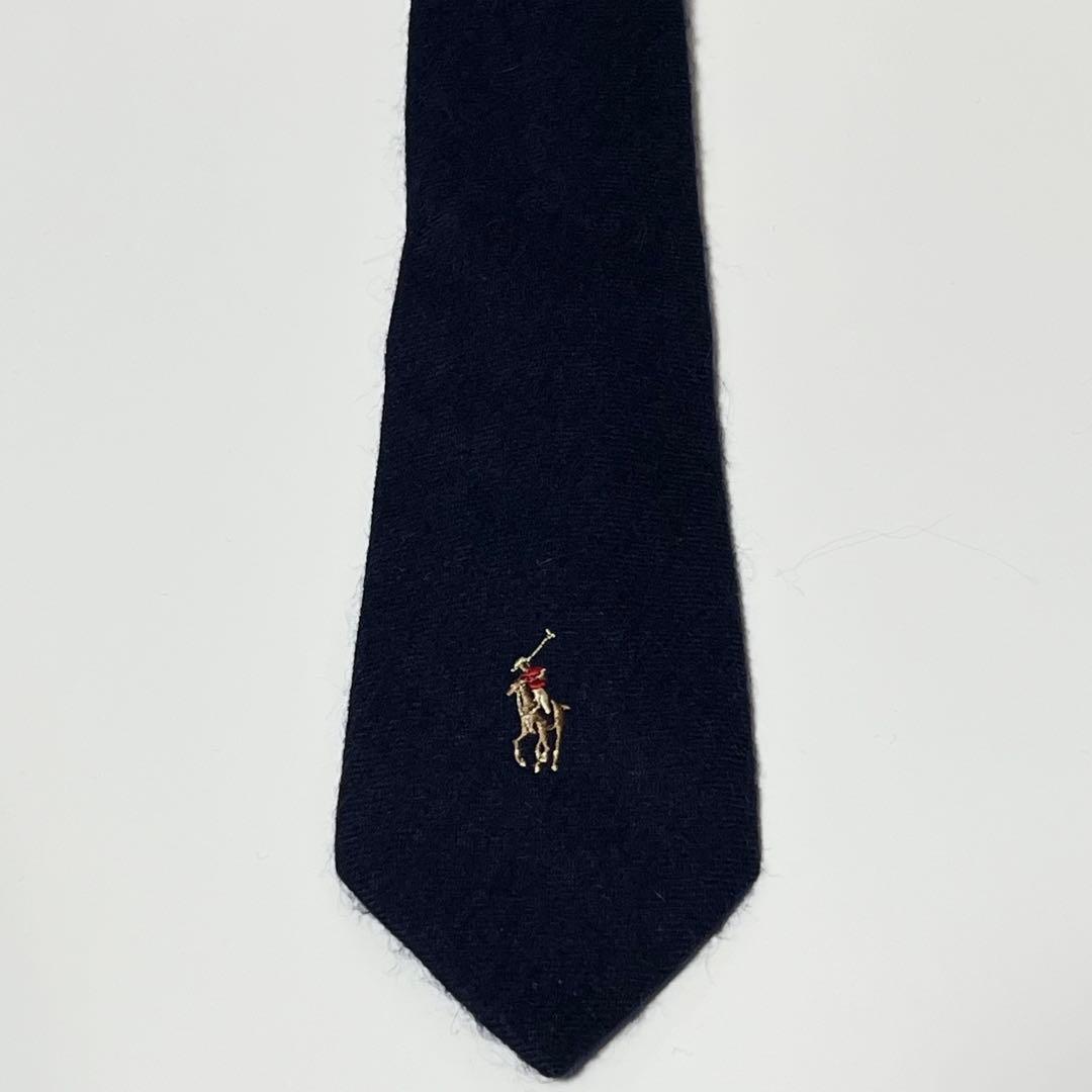 2979 ポロバイラルフローレン ネクタイ 無地 ソリッド ワンポイント ロゴ