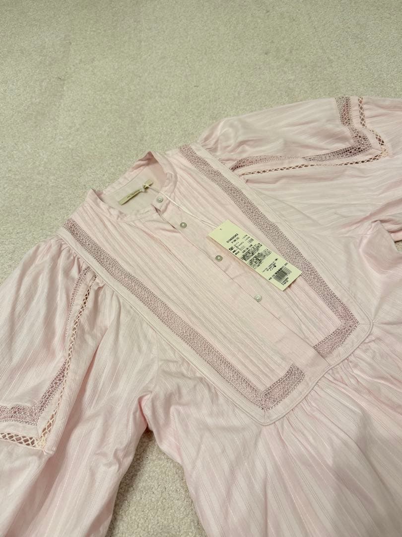 【新品未使用】ヌキテパ ボリュームスリーブスクエア ロングワンピース S