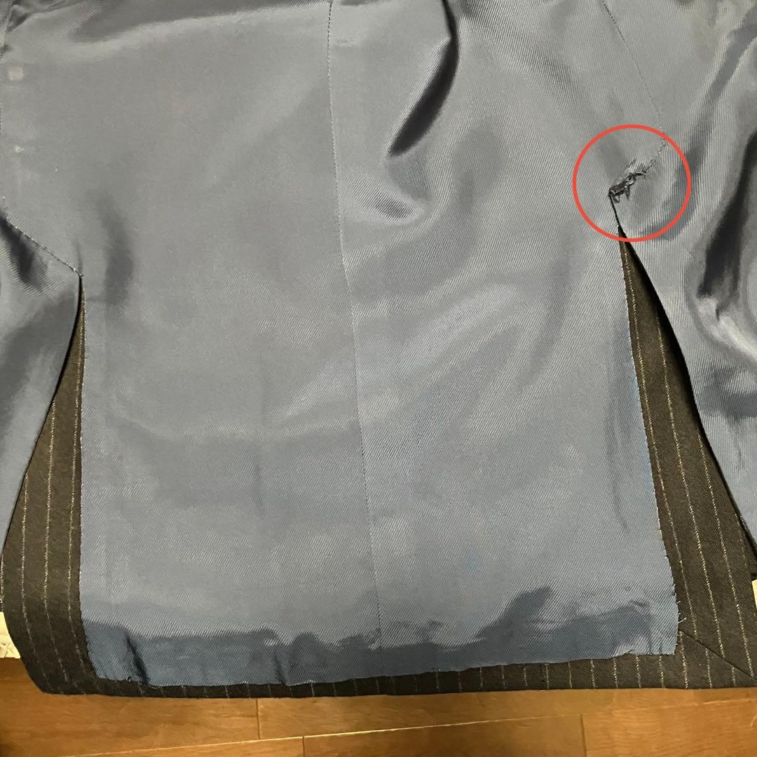 【秋冬最終セール‼️ビームスFオーダースーツ】カシミア混イギリス生地・ネイビー48