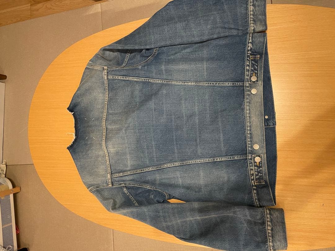 メゾンマルジェラ　ノーカラーデニムジャケット　　サイズ50