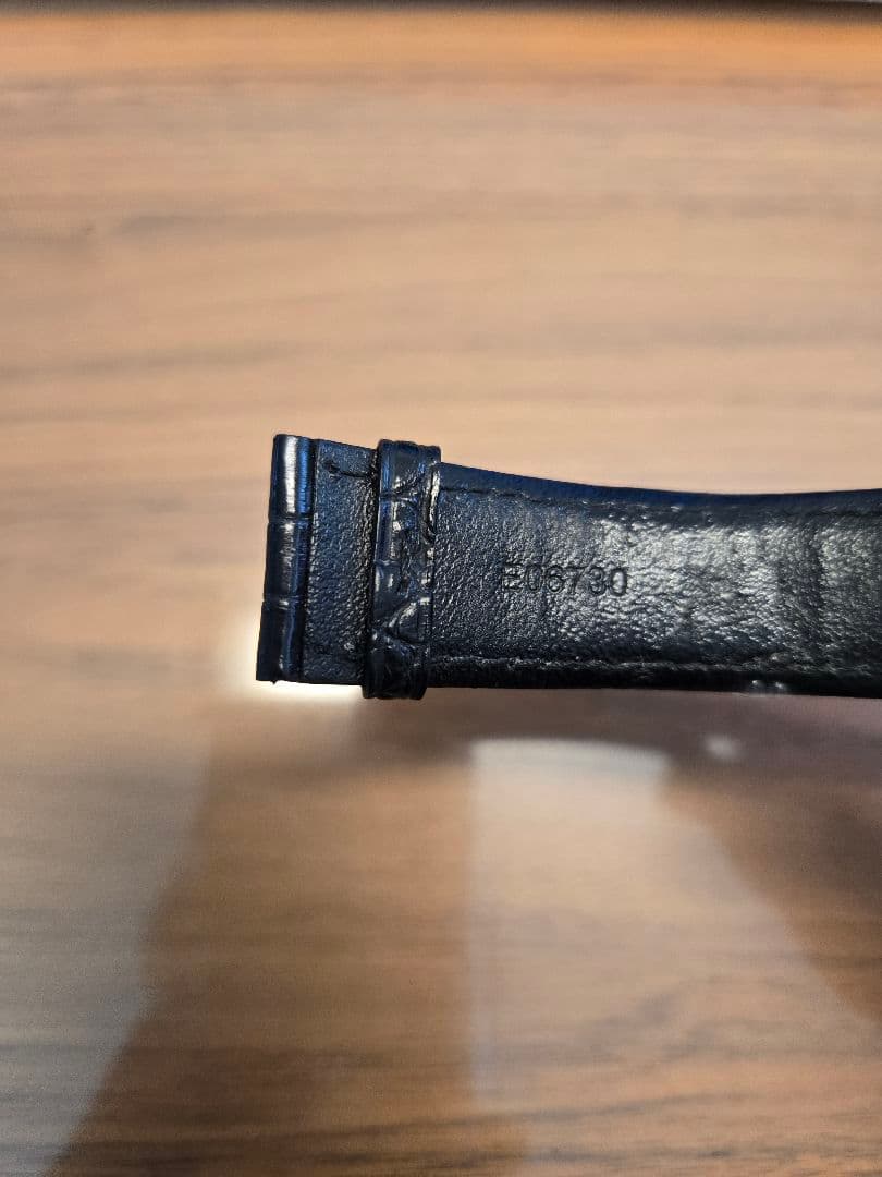 IWC 純正 ポルトギーゼ 黒レザーベルト 箱付き Dバックル用 20mm