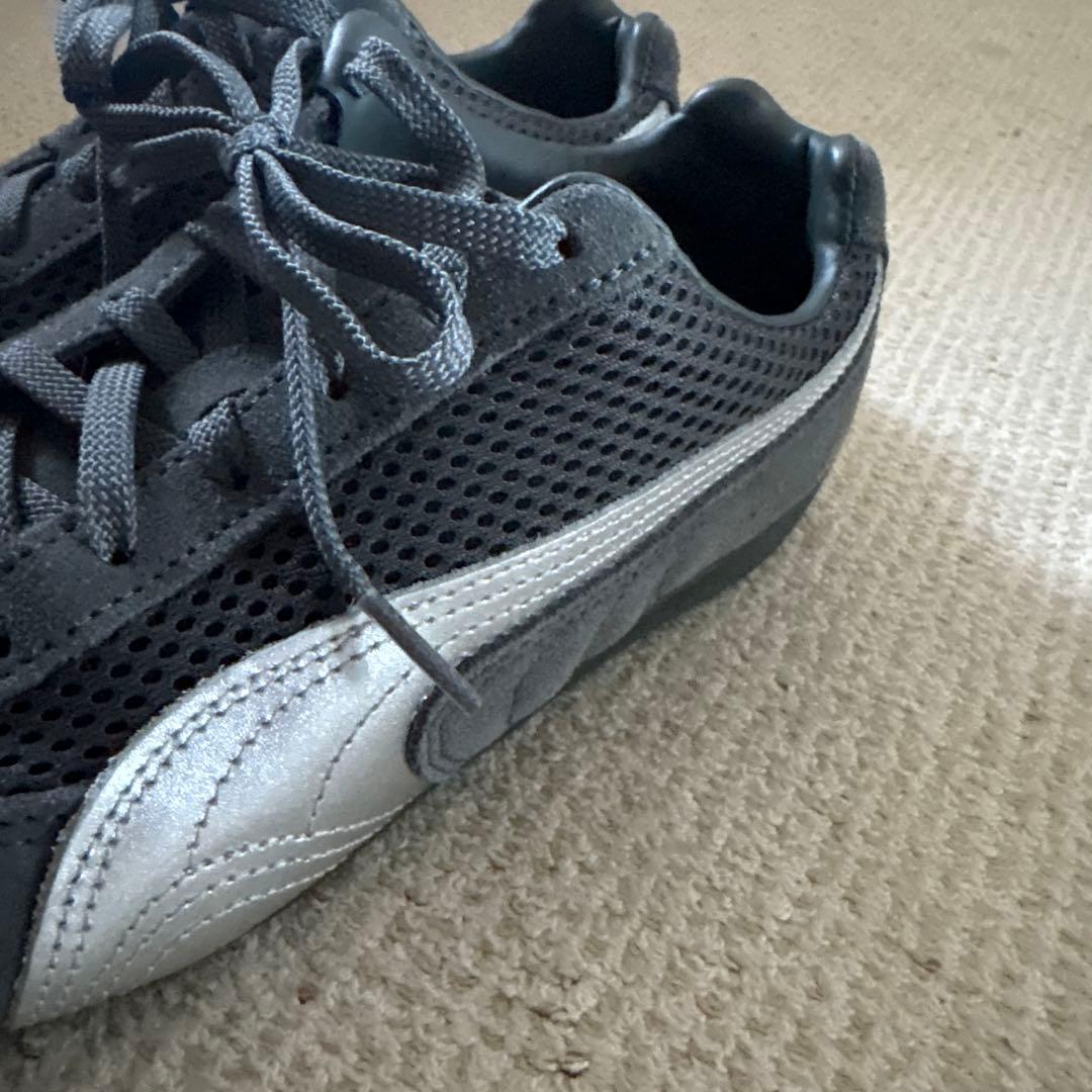 Puma スピードキャット グレー メッシュ スニーカー