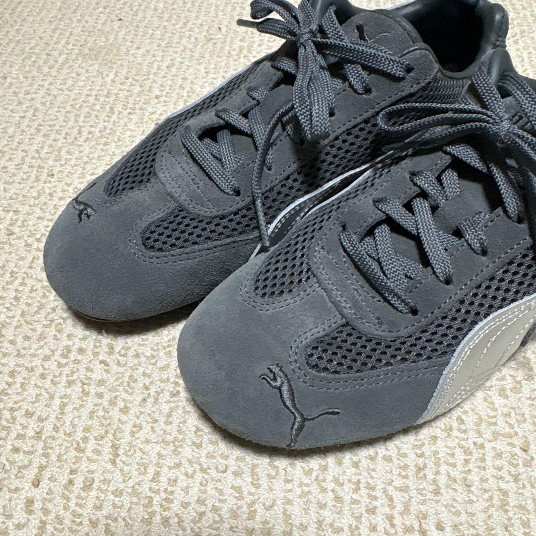 Puma スピードキャット グレー メッシュ スニーカー