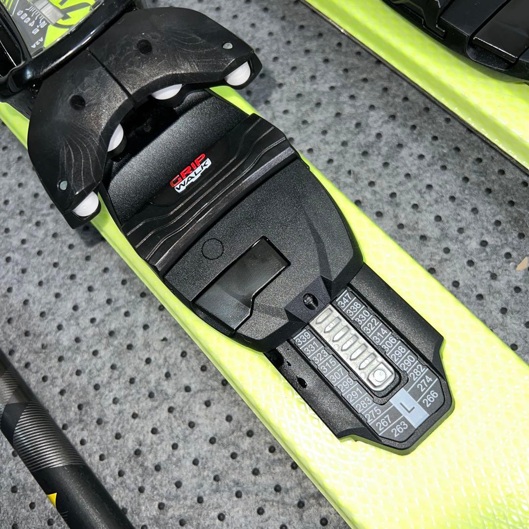 3回使用 スキー板 HEAD V-SHAPE V1 130cm ストック付