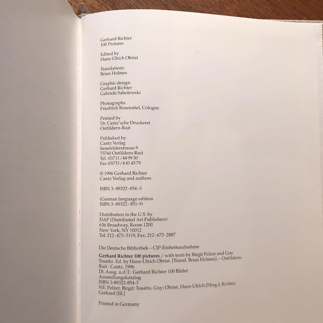 Gerhard Richter: 100 Pictures ゲルハルト・リヒター
