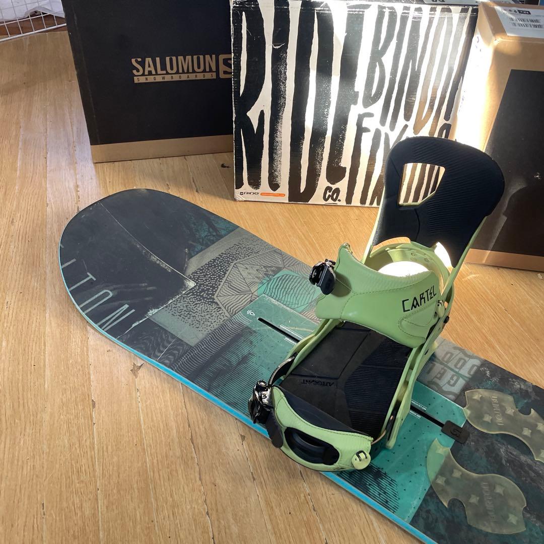 BURTON　バートン　スノーボード　CARTEL　カーテル　バインディング付