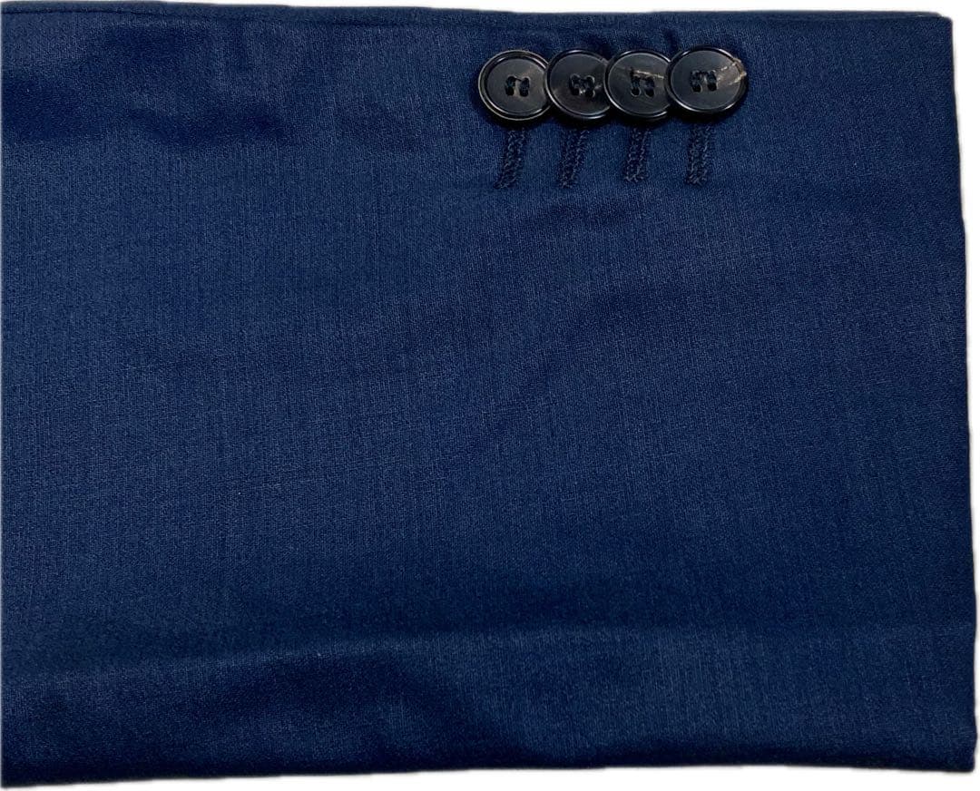 美品★ヒューゴボス♂ストレッチウールシングル2Bスーツ★微光沢濃紺