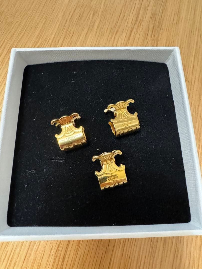 正規品 CELINE トリオンフ ヘアクリップセット