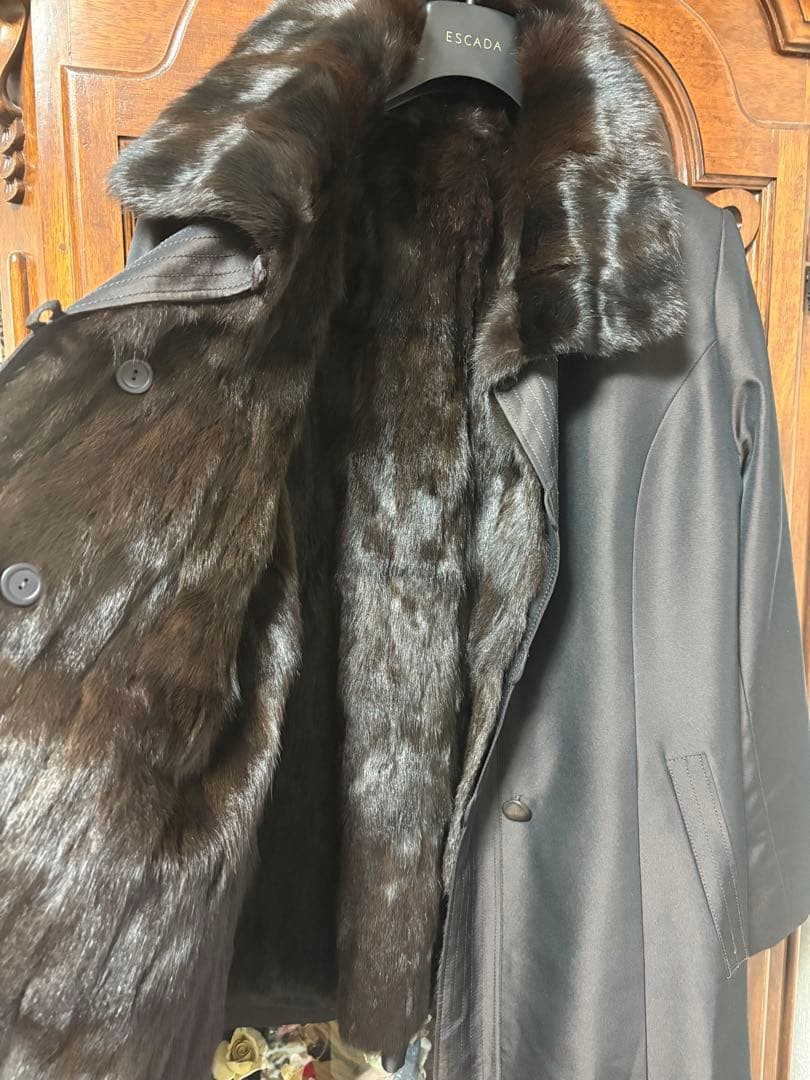 美品レリアン 13➕毛皮インナー付きコート