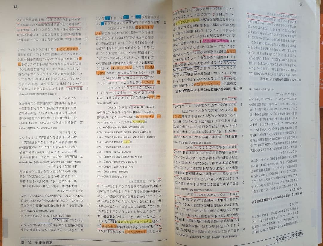 【令和4年】建築法令集30色インデックス貼済み+アンダーライン線済み