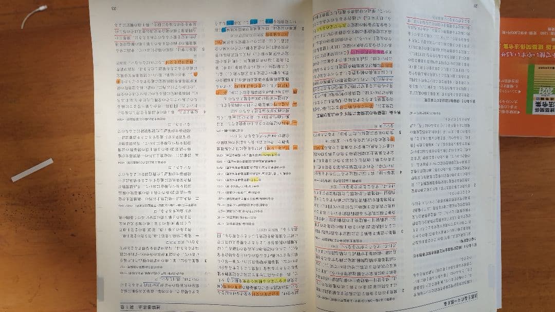 【令和4年】建築法令集30色インデックス貼済み+アンダーライン線済み